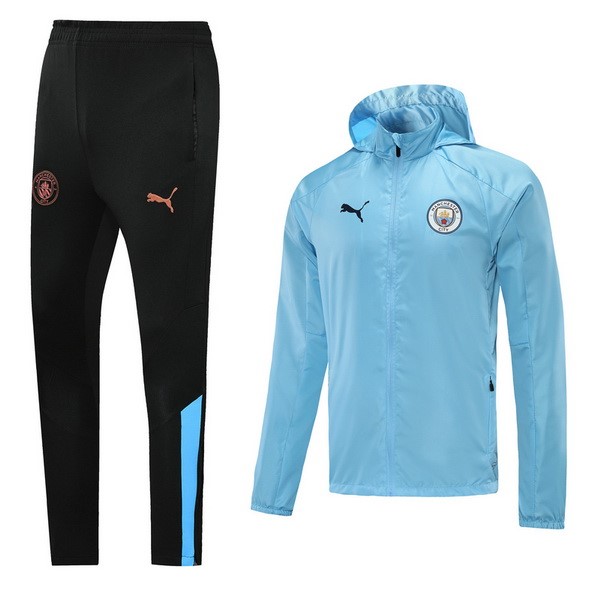 Coupe Vent Manchester City Ensemble Complet 2021-22 Bleu Clair